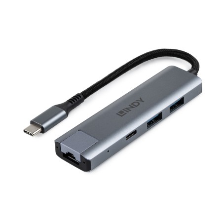 Lindy USB 3.2 Gen 2 Type C Hub & - højhastighedshub